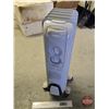 Image 1 : Honeywell Heater on Castor Wheels (120 Volt) (Total Measures: 25"H x 10"W x 10"D)