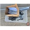 Image 2 : Overhead Door Hardware & Door Shaft (w/Clear Tote)  (Shaft Measures: 115"L)