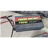 Image 2 : Grouping/Combo: 700 Watt Power Inverter; Car Battery Warmer; 2 Small Batteries