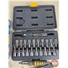 Image 2 : Tool Grouping/Combo: Variety of Torx & Hexbit Sockets ; Utility Knife; Level; Files; Mitre Square; e