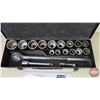 Image 2 : Ultra Pro 3/4" Drive Socket Set from 7/8" to 2" in Metal Case