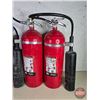 Image 2 : Carbon Dioxide Extinguishers (5) (All Full) (Each Measure: 27"H)