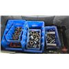Image 2 : Grouping/Combo: Plastic Tool Box ; Variety Sockets & Socket/Wrench Tool Kit (Note: Some pcs missing)