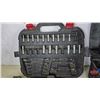 Image 8 : Grouping/Combo: Plastic Tool Box ; Variety Sockets & Socket/Wrench Tool Kit (Note: Some pcs missing)