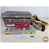 Image 1 : Grouping/Combo: Wagner Paint Edge Roller; Paint Brushes; Dry Wall Knives; Plastic Tool Box; etc (Too
