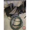 Image 1 : Variety of Lawn Mower Grass Catcher Bags (6) & Garden Hose 25ft