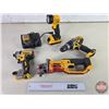 Image 1 : DeWalt Cordless Tool Combo (20v) :  - Hammer Drill - 1/4" Impact - Angle Grinder - Flashlight - Batt
