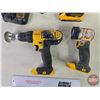 Image 2 : DeWalt Cordless Tool Combo:  - (3) Drills (20v) - Flashlight - 1/4" Impact Gun - Charger - Battery