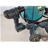 Image 2 : Makita 18v Tool Combo : - Flashlight - Drill - 1/4" Impacts (3) - Angle Grinder - Tool Bag