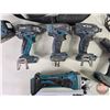 Image 3 : Makita 18v Tool Combo : - Flashlight - Drill - 1/4" Impacts (3) - Angle Grinder - Tool Bag