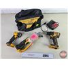 Image 1 : DeWalt Cordless Tool Combo (20v) :  -  Drill - Angle Grinder - Flashlight - Tool Bag - Charger