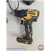 Image 2 : DeWalt Cordless Tool Combo (20v) :  -  Drill - Angle Grinder - Flashlight - Tool Bag - Charger
