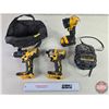 Image 1 : DeWalt Cordless Tool Combo (20v) :  -  Drill - 1/4" Impact - Flashlight - Tool Bag - Battery - Charg