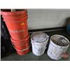 Image 1 : Combo (4) Five Gallon Pails - Variety Contents - PVA Drywall Primer Sealer (Half Full) - Surfactant 