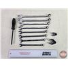 Image 1 : Snap-On Tools : Combination Wrenches (8), Corws Feet (2) & Allen Screw Driver