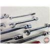 Image 8 : Snap-On Tools : Combination Flex Head Ratcheting Wrenches (8), Open End/Offset Wrenches (6), Tension
