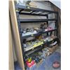Image 1 : Industrial Warehouse Racking (Black) : 6ft Total (Assembled as Pictured) c/w Peg Board