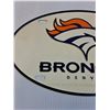 Image 2 : Denver Broncos Oval Novelty License Plate - 12" x 7"
