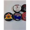 Image 2 : (6) Hockey Pucks: Co-op, Team Canada, Misc