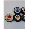 Image 2 : (6) Hockey Pucks: Team Canada, Oilers, CBC Hockey Night in Canada, Canucks