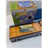 Image 2 : (3) Small Tackle Boxes - 8" x 4" & Hardware Organizer