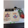 Image 1 : Lot: (2) Sugar Cloth Bags, Rempel Bros Mug, Reindeer Car Antlers, Wood Sign