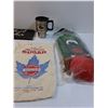 Image 3 : Lot: (2) Sugar Cloth Bags, Rempel Bros Mug, Reindeer Car Antlers, Wood Sign