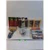 Image 1 : Lot: Flashlights, Shadow Box Frames, Remote, Furniture Legs, Matches, Christmas Suciton Cups