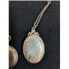 Image 4 : Vintage Locket & Vintage Pocket Watch - As Is, Some Wear
