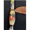 Image 3 : William Rogers Stainless Steel Hunting Knife w/Leather Sheath - 6" Long, Blade 2.5" Long