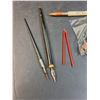 Image 2 : Lot: Ink Pens, Folding Pencil, Misc