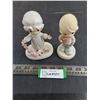 Image 1 : (2) "Precious Moments" Porcelain Ornaments