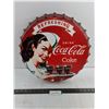 Image 1 : Coca-Cola Bottle Cap Wall Art - 16" Dia