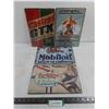 Image 1 : (4) Sealed Metal 12" x 8" Wall Posters (Castrol, Garage Rules, Mobiloil, Burlesque Parlor)
