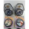 Image 2 : (9) Assorted Souvenir Hockey Pucks, (6) Foam Pucks