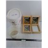 Image 1 : (4) Wooden 7" x 8.5" Shadow-Box Frames, Pails