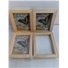 Image 2 : (4) Wooden 7" x 8.5" Shadow-Box Frames, Pails