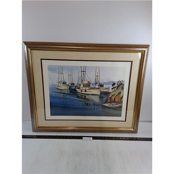 Framed Wall Art Print "The Rendezvous" by Christine Richards - 31" x 25" - Pickup Preferre