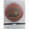 Image 1 : Harley-Davidson Metal Bottle Cap Wall Decor - 15" Dia - Sealed