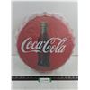 Image 1 : Coca-Cola Metal Bottle Cap Wall Decor - 15" Dia - Sealed