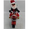 Image 3 : Musical "Born to Be Wild" Biker Santa Claus on Motorcycle - 13" Length