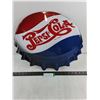 Image 1 : Pepsi-Cola Metal Bottle Cap Wall Decor - 18" x 15"