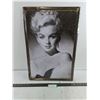 Image 1 : Metal Embossed "Marilyn Monroe" Wall Decor - 24" x 16"