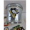 Image 2 : Pittsburgh Penguins Ice Bucket, Assorted Pins, Gulf Mug, Trinket Dish, Misc.