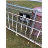 Image 5 : (2) Madsen Chain-Link 11' Metal Gates w/Hardware, 10' Hand Railing - As is, Empty 45 Gallon Drum