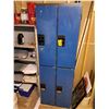 Image 1 : Metal Gym Locker w/4 Stalls - 6' x 2' x 17"