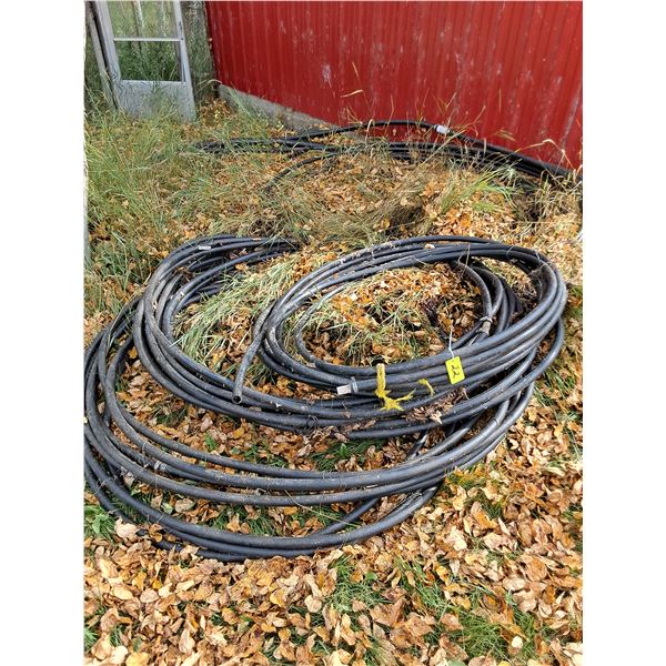 Black Plastic Hoses of Various Sizes & Lengths