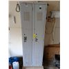 Image 1 : Metal 2-Stall Locker - 6' Height - Consignor Used As Gun Cabinet
