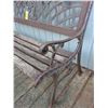 Image 3 : Wooden Park Bench w/Cast Iron Arms & Insert - 4' Width