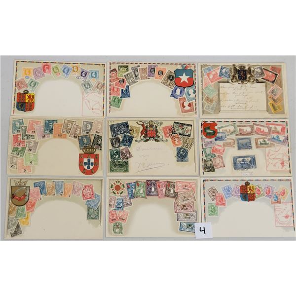 International Stamps on Postcards 40+